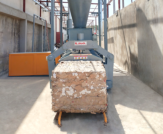 ナイジェリアのカートン工場向けの完全なプラント自動廃棄物除去システム