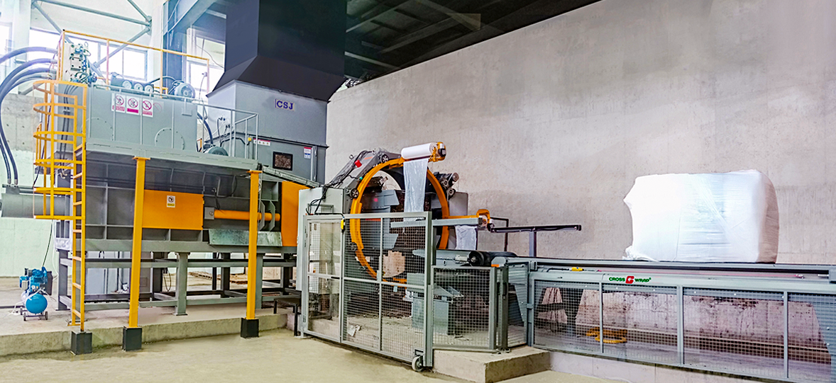 家庭廃棄物の保管、輸送、梱包システム